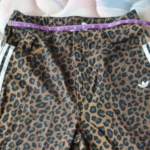 Adidas Leopard Wide Leg Pants